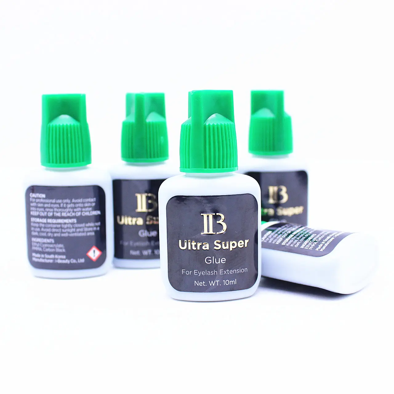 Private Label Eyelash Extension IB Ultra Super Glue 5ml /10ml Strong Adhesive fast dry ibeauty lash extension glue