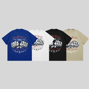 <span class=keywords><strong>DG</strong></span> unisexe 260g poids lourd été à manches courtes T-Shirt nouveau High Street Hip Hop à la mode <span class=keywords><strong>marque</strong></span> haut impression 3D coupe ample polyvalent - Product Image 3