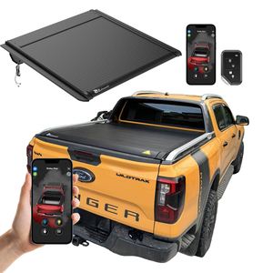 Bạt phủ thùng xe tải tự động thu gọn bằng nhôm Zolionwil kiểu thấp, có chức năng an ninh dành cho xe Ford <span class=keywords><strong>Ranger</strong></span> Raptor XLT <span class=keywords><strong>Wildtrak</strong></span> <span class=keywords><strong>2025</strong></span> - Product Image 1