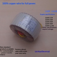 Transformateur toroïdal monophasé 1200W 220V avec sorties doubles 21V, simple 12V et doubles 12V/24V
