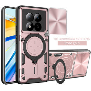 <span class=keywords><strong>Coque</strong></span> <span class=keywords><strong>de</strong></span> <span class=keywords><strong>téléphone</strong></span> magnétique avec béquille circulaire et protection d'objectif coulissante Lichicase pour <span class=keywords><strong>Redmi</strong></span> Note 15 Pro, <span class=keywords><strong>coque</strong></span> antichoc - Product Image 5