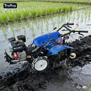 Motoculteur compact multifonction, moteur diesel/essence avec outils à changement rapide pour les travaux de désherbage et de creusement - Product Image 1