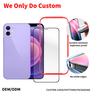 Verre trempé personnalisé pour <span class=keywords><strong>iPhone</strong></span> 12 Mini/<span class=keywords><strong>iPhone</strong></span> 12, protection d'écran en verre trempé, verre trempé de 0,33 mm pour <span class=keywords><strong>iPhone</strong></span> 12 - Product Image 1