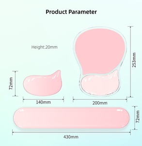Custom Waterproof Silicone Gel Wrist Support Mousepads Gel <b>Ergonomic</b> <b>Mouse</b> <b>Pad</b> with Wrist Rest for Office Gaming - Product Image 2