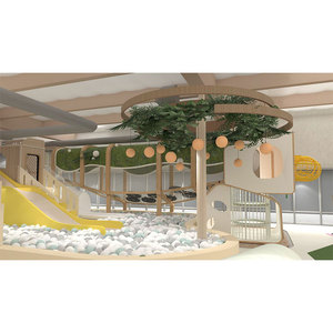 Moetry Treehouse Aire de jeux intérieure sur le thème de la nature avec structure de jeu pour enfants Club Play Cafe Design - Product Image 1