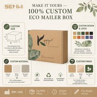 Boîte d'expédition personnalisée en kraft avec intérieur coloré CMYK, boîte cadeau d'anniversaire personnalisée, emballage pour abonnement, vente en gros
