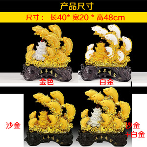 Shajin fortuna oro drago pesce ornamenti <span class=keywords><strong>anno</strong></span> dopo <span class=keywords><strong>anno</strong></span> artigianato casa soggiorno carpe decorazioni per regali aziendali - Product Image 2