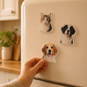 Aimant de réfrigérateur personnalisé au design de dessin animé mignon, cadeau créatif coloré, décoration de la maison, aimant de réfrigérateur en acrylique en gros - Product Image 3