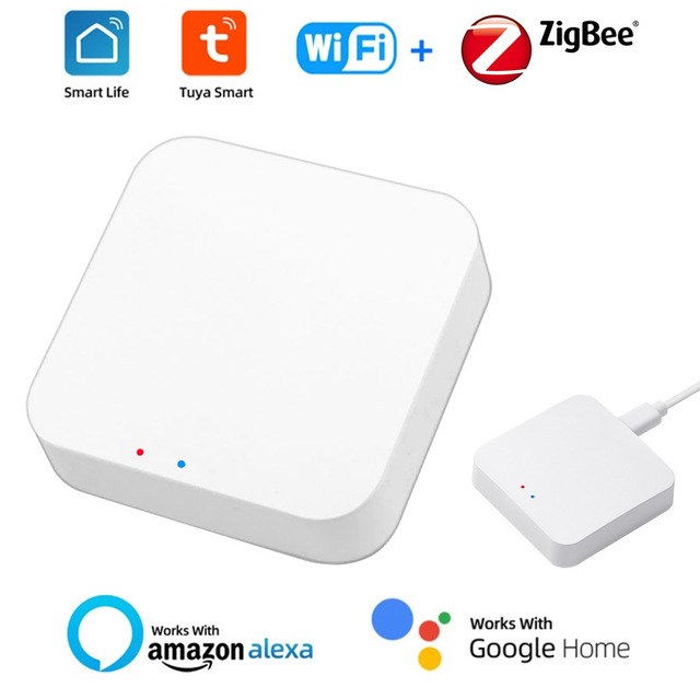 Zigbee Hub Gateway Automation Smart Home Control System Wireless APP Control Alexa Google Wifi Blue-Tooth Tuya Zigbee Gateway