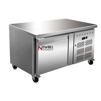 Newbel GN4100TN Réfrigérateur de table de préparation à quatre portes Congélateur commercial Réfrigérateur de cuisine de restaurant en acier inoxydable Prix