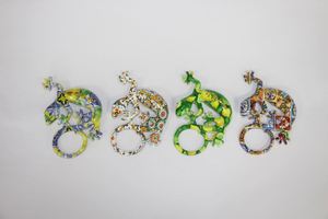 Best-Selling Lizard Resin <b>Crafts</b> Fridge Magnets in Various Colors for Decorative Display - Product Image 2