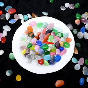 도매 연마 천연 석영 치유용 텀블드 자갈 대량 크리스탈 칩 장식용 - Product Image 3