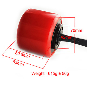 Maytech 7052 60KV 70mm Motor de cubo con rojo PU neumático para eléctrico <span class=keywords><strong>Longboard</strong></span> Esk8 con Sensor Hall sin escobillas Motor - Product Image 3