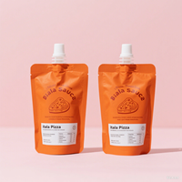 Feiao Sachet Doypack personnalisé imprimé, petit format, en plastique, stérilisable, avec bec verseur, pour pâte de ketchup, liquides, sauce tomate et sauce pizza