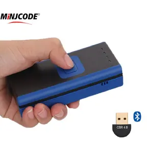 2D pemindai kode QR portabel 3 dalam 1, pemindai kode QR nirkabel Android 2.4G + BT + cincin USB