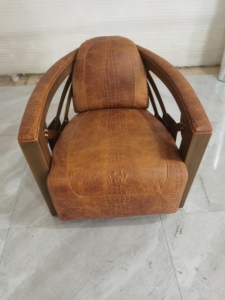 Industrial Vintage Leather Coffee Shop Hookah Cigar Room Bar <strong>Club</strong> Accent Aviator <strong>Chair</strong>