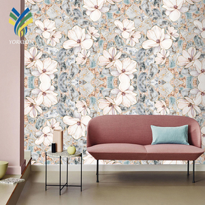 Papier peint mural 3D imperméable à l'eau, imprimé sur mesure, fleurs tropicales, feuilles, arbres, palmiers, forêt, décoration de chambre à coucher, tissu gratuit - Product Image 2