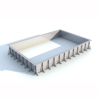 Piscine hors sol rectangulaire en métal personnalisable 4-6 personnes Conteneur piscine en acier inoxydable pour les maisons