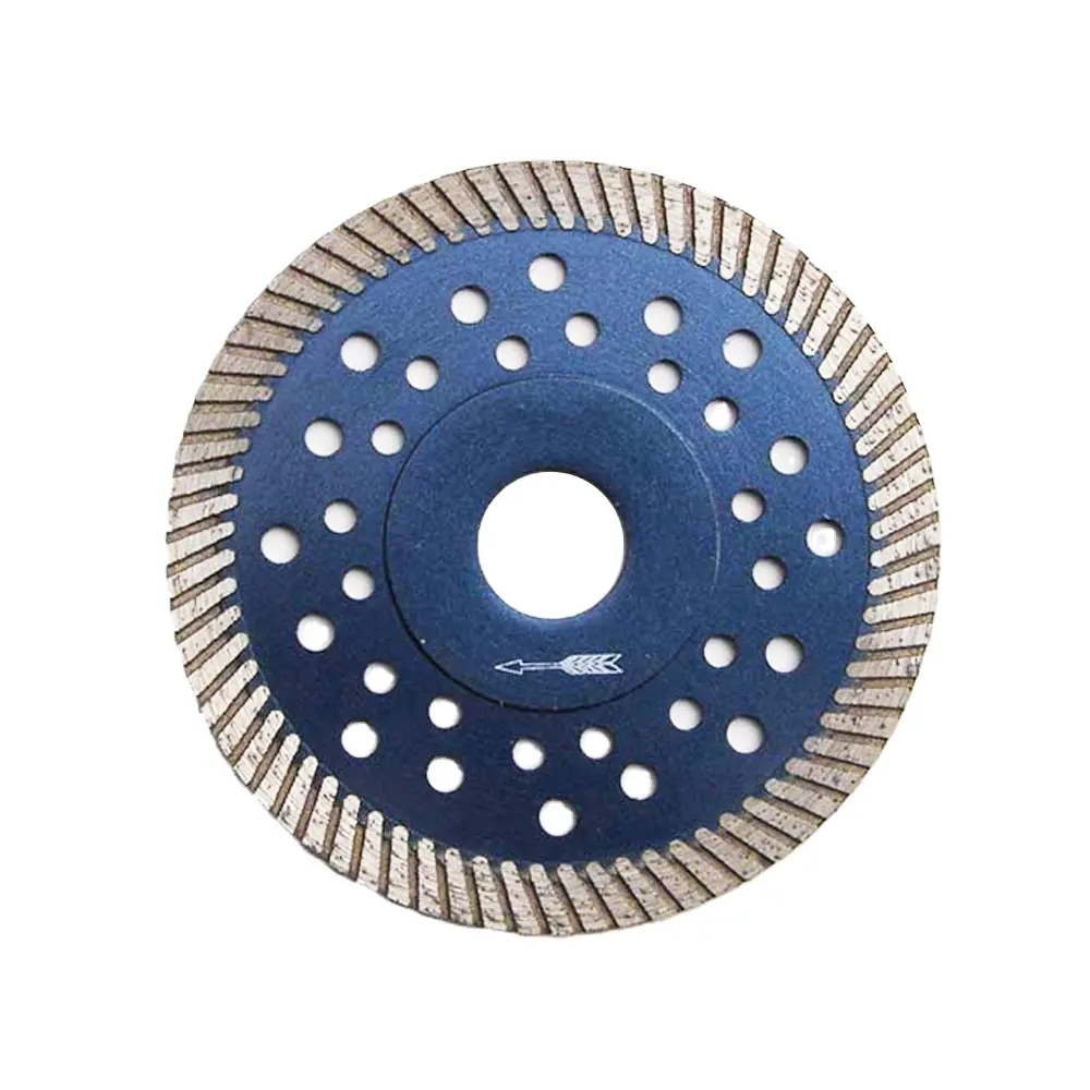 Горячий прессованный x сетчатый турбо алмазный диск сухой/влажный Алмазный пилы режущий диск 115 мм/4,5 "для керамической плитки мрамора и дектона