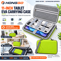 Étui rigide pour ordinateur portable en EVA, anti-écrasement, résistant aux chocs/au liquide, protection contre les chutes, logo personnalisé, compatible avec iPad Pro, étui fin pour tablette en EVA