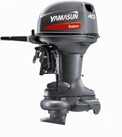 Livraison Rapide Moteur Hors-Bord Compact YAMASUN 40 CV Commande par Tiller Démarrage Manuel 2 Temps Arbre Long