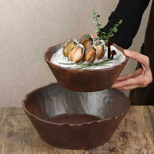 Olla de Estilo Montañoso de Melamina Taishun, Vajilla de Estilo Montañoso, Patatas Coloridas y Champiñones Silvestres - Product Image 3