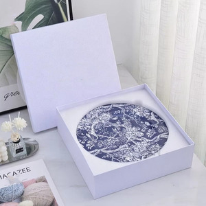 Luxury Bone China Dinnerware 4-Piece Plate <b>Set</b> Steak & Dim Sum Plates Restaurant Tableware - Product Image 3