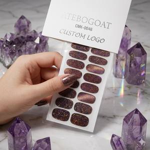 Tiras de Gel para Uñas Veganas Ecológicas Sin UV, Calidad de Salón, Caja de Regalo, No Requiere Lámpara, Logotipo Personalizado, Tiras de Gel para Venta al Por Mayor - Product Image 1