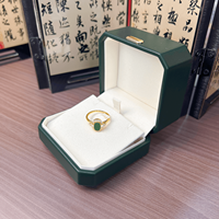 Bague en jadéite birmane naturelle de qualité A, vintage, ajustable, verte, pour femme, à porter au quotidien, cadeau (avec NGTC)