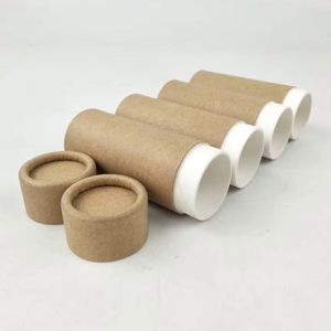 บรรจุภัณฑ์เครื่องสำอางแบบขายส่งที่เป็นมิตรกับสิ่งแวดล้อม กระปุกใส่แป้งแบบเป็นมิตรต่อสิ่งแวดล้อม หลอดบรรจุภัณฑ์แบบรีไซเคิล หลอดกระดาษแข็ง หลอดกระดาษคราฟท์ - Product Image 5