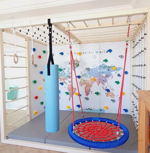 Jiayi 야외 어린이 접이식 매달려 둥근 모양 어린이 그물 웹 스윙 - Product Image 2