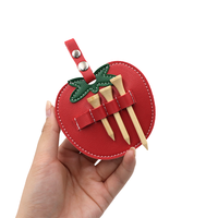 HH Schattig Fruit Golf Tee Tag Draagbare Golftas Hangende Tees Houder Sleutelhanger Cadeau voor Golfliefhebber