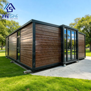 Maison conteneur préfabriquée extensible complète de 40 pieds ou 20 pieds, 1, 2, 3, 4 ou 5 chambres, maison modulaire pliable, cabane - Product Image 1