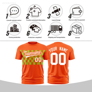 T-shirt a maniche corte a quadri di alta qualità all'ingrosso, personalizzabili <span class=keywords><strong>con</strong></span> nomi e loghi di squadre, adatte per abbigliamento sportivo. - Product Image 5