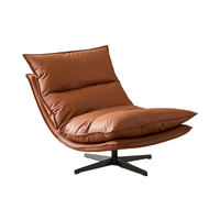Fauteuil inclinable pivotant à dossier réglable en 3 positions, fauteuil de détente ergonomique individuel pour salon et hôtel