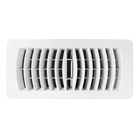 Grille d'aération en plastique de 3x10 pouces avec amortisseur Grille de ventilation HVAC Débit d'air réglable facilement