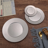 Assiette coréenne en acier inoxydable avec logo personnalisé, 14 cm, durable, polie, ronde, pour la viande, pour les restaurants BBQ et la cuisine