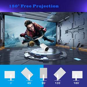 Thundeal Projecteur Intelligent 4K Android 11 5G WIFI BT5.0 HY300 MINI Portable Projetor Home <span class=keywords><strong>Cinéma</strong></span> 720P Extérieur 1080P 4K <span class=keywords><strong>Film</strong></span> HD - Product Image 3