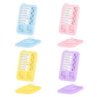 Support de téléphone de bureau rotatif et pliable pour le contrôle de la discipline personnelle créative, avec logo personnalisé