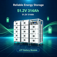 Batterie au lithium haute tension Lifepo4 314Ah, 6000 cycles de vie, empilable, montable en rack, batterie de stockage d'énergie hybride pour réseau