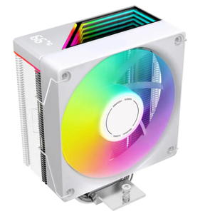 Enfriador de aire para CPU Jungle Leopard KF420 DGT, caja de ordenador negra/blanca ARGB, 4 tubos de calor, velocidad del ventilador 800-1800 RPM, ruido 20dBA - Product Image 1