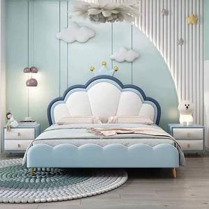 <span class=keywords><strong>Lit</strong></span> <span class=keywords><strong>suspendu</strong></span> pour enfants <span class=keywords><strong>de</strong></span> style crème <span class=keywords><strong>avec</strong></span> lumière, lumière douce moderne pour filles et garçons, <span class=keywords><strong>lit</strong></span> double luxueux - Product Image 3