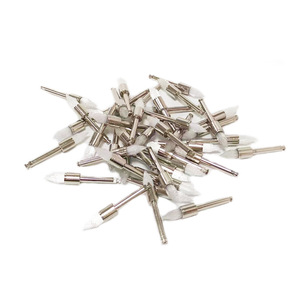 Brosse de polissage dentaire à poils en nylon, tête plate blanche, outil de soins bucco-dentaires jetable pour le nettoyage des dents des adultes, 115g - Product Image 1