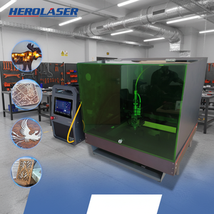 เครื่องตัดเลเซอร์ไฟเบอร์แบบระบายความร้อนด้วยอากาศชนิดคานยื่นอัตโนมัติ Herolaser 700W CNC สำหรับตัดแผ่นโลหะ รุ่นใหม่ HIWIN - Product Image 1