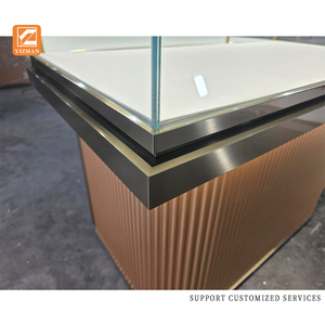 Đồ trang sức sang trọng hiển thị <span class=keywords><strong>Showcase</strong></span> LED ánh sáng làm bằng Tempered Glass kim loại MDF ván ép - Product Image 6