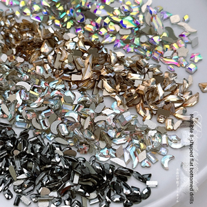 100 pièces/paquet de strass pour nail art en cristal, Aurora Moonlight, transparent, brillant, 3D, décoration pour <span class=keywords><strong>manucure</strong></span>, charmes, bijoux - Product Image 4