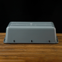 Cajas de asas de almacenamiento de alimentos de cocina moderna multifuncional comercial apilable PP inyección cantina Hotel bañera de lavado autobús