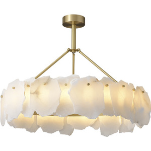 BGST haut de gamme moderne <span class=keywords><strong>cuivre</strong></span> espagne albâtre <span class=keywords><strong>lustre</strong></span> pour Villa <span class=keywords><strong>et</strong></span> salon moderne cristal marbre laiton suspension - Product Image 1