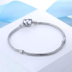 <span class=keywords><strong>BAMOER</strong></span> - Pulsera de Cadena de Serpiente con Dijes de Plata de 5 Estilos, Brazalete para Mujer, Pulseras con Dijes de Langosta para Diseñar Pulseras - Product Image 2