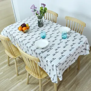 ผ้าปูโต๊ะพิมพ์ลายดอกไม้ป่ากันน้ำ,ผ้าปูโต๊ะสี่เหลี่ยมผืนผ้าสำหรับห้องรับประทานอาหาร52X70นิ้ว